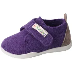Däumling Fredi Lauflernschuhe für Kleinkinder, lila 26 EU - Babyschuhe mit praktischem Klettverschluss, ideal für die ersten Schritte, bequemes Filz-Obermaterial und tolle Passform für kleine Füße.