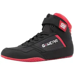 GORILLA WEAR Trainingsschuh, Gr. 38, schwarz-rot - Herren-Sportschuhe im High-Top-Design für optimale Stabilität und Halt. Ideal für ambitionierte Athleten, kombiniert dieser Schuh Komfort und modernes Design für das perfekte Training im Gym.