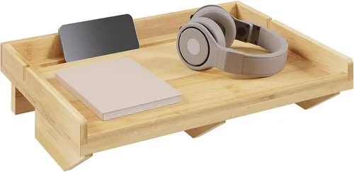EUGAD Nachttisch für Bett – Hängende Bettablage aus robustem Bambus