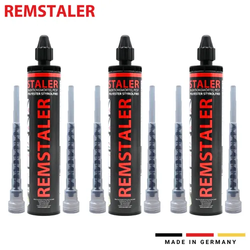 3x Verbundmörtel / Injektionsmörtel / Montagemörtel 300ml - inkl. 6 Mischer
