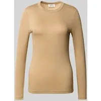 OPUS Longsleeve 'Sifa' in Camel, Größe 42 in braun von OPUS