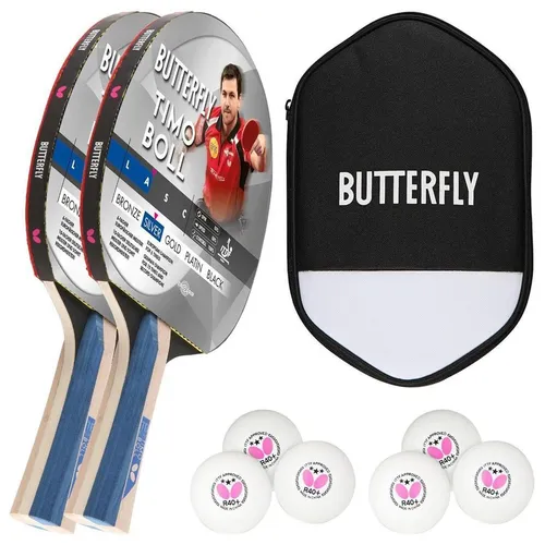 Butterfly Timo Boll Silber 85016 Tischtennisschläger Set von Butterfly