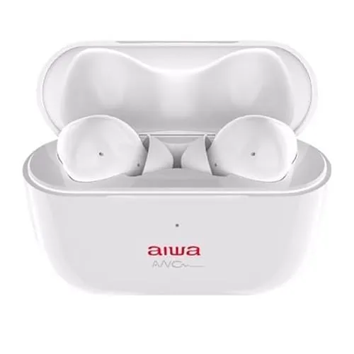Aiwa EBTW-888ANC White Diamond Pods - True Wireless In Ear Kopfhörer mit Noise Cancellation und wasserdichtem Design, ideal für Musikliebhaber und aktive Nutzer.