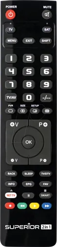 SUPER SLIM 2 - Superior Slim 2in1 Universalfernbedienung
