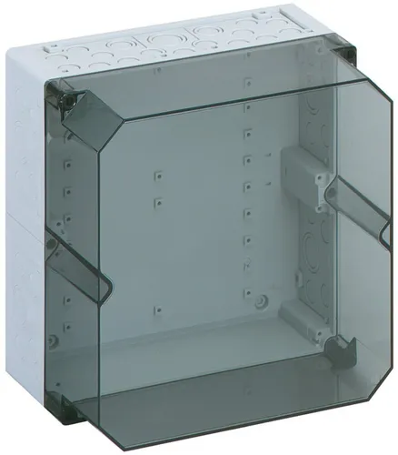 Spelsberg AKL 2-TH Leerkasten hoch, transparent - Gehäuse mit IP65 Schutzart, ideal für Standardinstallationen im Innenbereich, transparentes Design für einfache Sichtprüfung und vielseitige Anschlussmöglichkeiten.