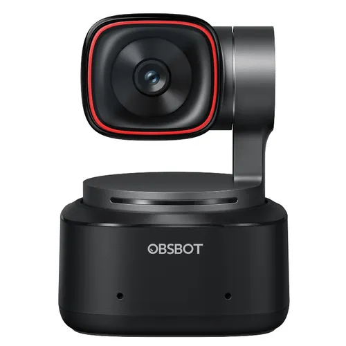 Obsbot Tiny 2 Webcam - Futuristische AI-Technologie und erstklassiges Kamerasystem, ideal für professionelle Videokonferenzen und Streaming.