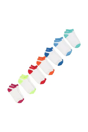 Ulla Popken Kuschelsocken Sneakersocken 7er-Pack Neon