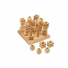 Philos Tic Tac Toe - 3-D - Bambus 242471