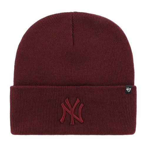 HAYMAKER NY Yankees Beanie Wintermütze - Rubinrot - Stylische Unisex Wintermütze aus 100% Polyacryl in Rubinrot. Ideal für kalte Tage, bietet sie Wärme und Komfort für jeden Freizeitlook.