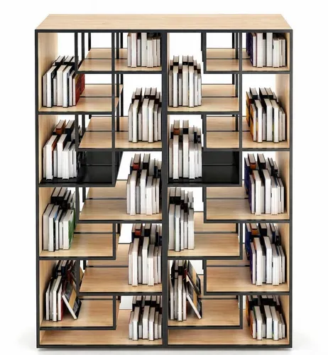Modernes Bücherregal im minimalistischen Design
