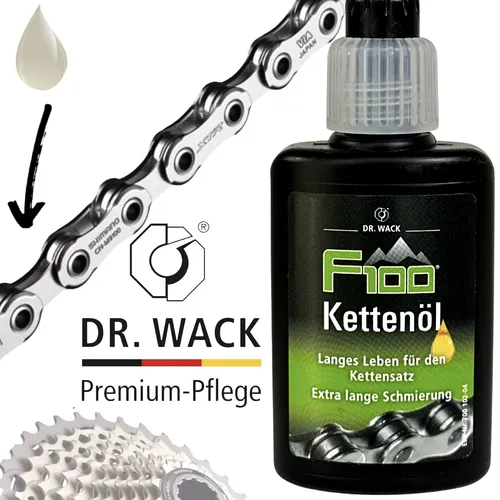 Dr.Wack F100 Fahrrad MTB Ebike Road Ketten öl Pflege schmiere Service wartung