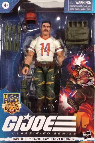G.I. Joe Classified Series Tiger Force Figur: David L. Bazooka 15 cm - Actionfiguren für Kinder, detailreiche Gestaltung und bewegliche Gelenke für realistische Spielmöglichkeiten.