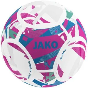 Jako Fußball Lightball Glory 2349 blau|weiß 4 (350g) - Leichter Fußball in Größe 4 (350g) für Kinder ab 6 Jahren, ideal für den Einstieg ins Fußballspiel und für Grundschulkinder geeignet.