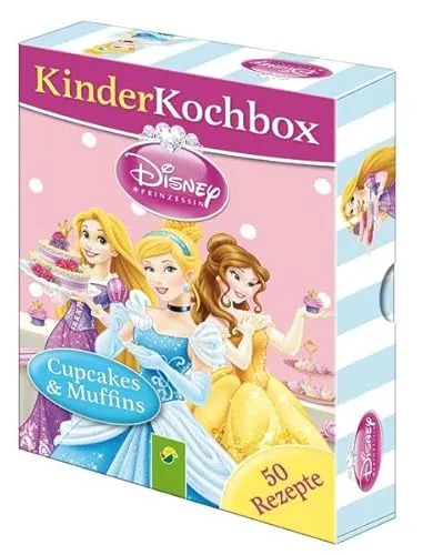 Disney Kinderkochbox - Prinzessinnen: Cupcakes & Muffins - Box mit 50 Rezeptkarten