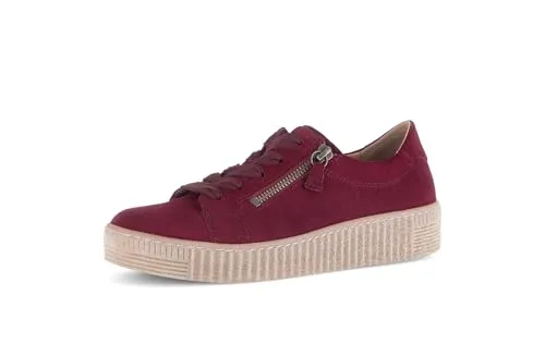 Gabor Sportliche Schnürschuhe Damen 32303938343135 Rot 37 1/2 EU - Modische Damen-Sneaker von Gabor in Bordeaux mit innovativem Best Fitting für optimalen Tragekomfort. Leicht, flexibel und ideal für den Alltag – ein echter Hingucker!