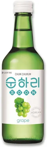 LOTTE Chum Churum Soju Grape 350ml | Soju mit Trauben-Geschmack  Alk. 12% vol.