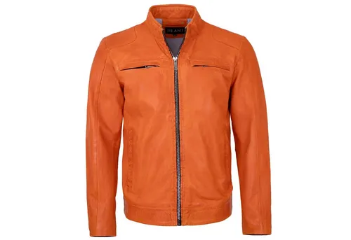 Jilani Lederjacke Kawelo Jilani - Herren Lederjacke Lammnappa orange
