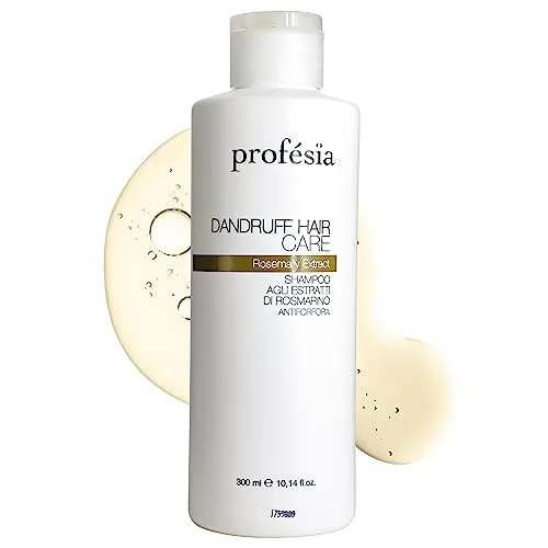 Anti Schuppen Shampoo Rosmarin Seboregulierendes 300 ml - Shampoo Fettiges Haar Klärend, Stärkt, Trocknet Nicht Aus, Beruhigend, Professionelles für Juckende Kopfhaut - Shampoo Damen Herren PROFESIA