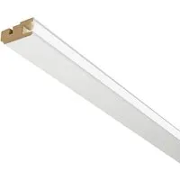Kosche Deckenlichtleiste mit Kunststoffdiffuser 2.500 x 45 x 22mm Weiß-Grundiert