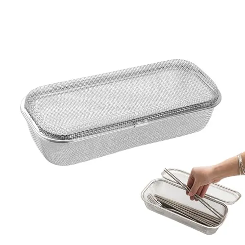 YUNYDSM Besteckkorb Edelstahl 26,5x11,5x7,5cm – spülmaschinenfest