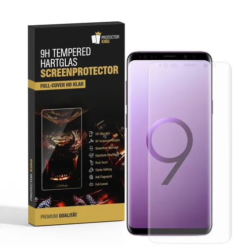 1x 9H Hartglas für Samsung Galaxy S9 Plus FULL CURVED Schutzglas Displayglas HD