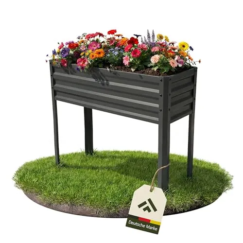 novaterra® gewelltes Hochbeet aus Metall von novaterra