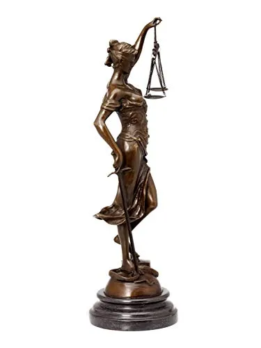 Aubaho Bronzeskulptur Justitia in bronze von Aubaho
