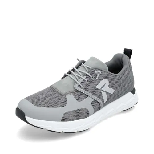 Rieker Herren Low-Top Sneaker 09103 - Laufschuhe für Herren mit extra weitem Schnitt, ideal für breite Füße. Bequeme Textil-Oberfläche und flexible EVA/Gummi-Sohle sorgen für optimalen Komfort beim Laufen und im Alltag.