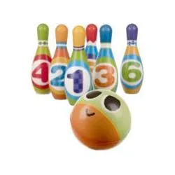 Kegelspiel Bowling Kinder Spielzeug Set - Spaßiges Lernspielzeug für drinnen und draußen, fördert Geschicklichkeit und Teamarbeit, ideal für Kinder von 3-7 Jahren.