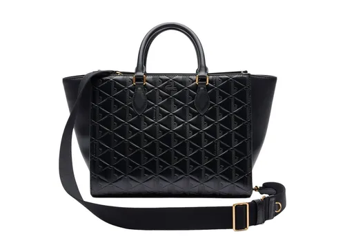 Lacoste Maheki Shopper Tasche aus Leder 43 cm schwarz - Elegante Handtasche aus hochwertigem Leder, ideal für stilbewusste Frauen, die Funktionalität und Design vereinen möchten.
