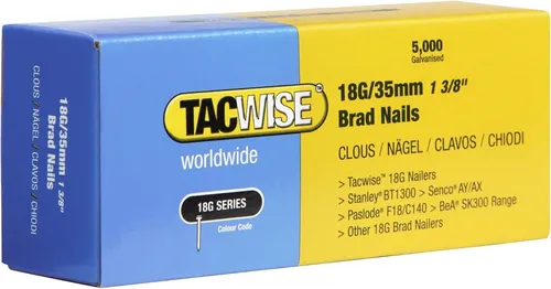 TACWISE Stiftnägel 18G/35 mm verzinkt 5.000 Stück von TACWISE