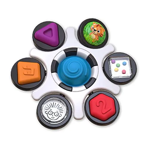 Baby Einstein Sensorik Spielzeug - Curious Car Neptune Oball - Spielzeug für die sensorische Entdeckung, mit leuchtenden Effekten und Rassel-Funktion, ideal für Babys zur Förderung der Sinne.