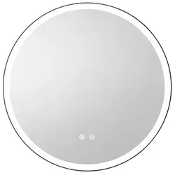 Runder Badezimmerspiegel 60 cm mit LED-Beleuchtung und Touch-Schalter - MIRROR-140 - Gestalte dein Bad neu mit dem runden Badezimmerspiegel MIRROR-140. Die integrierte LED-Beleuchtung bietet drei Lichtfarben und eine Helligkeitsregulierung. Die Antibeschlagfunktion sorgt für klare Sicht, selbst nach dem Duschen.