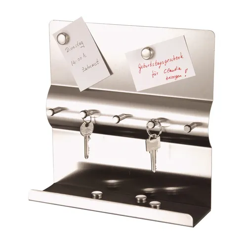 SCHLÜSSELBORD SCHLÜSSEL BORD SCHLÜSSELBRETT 25X25CM EDELSTAHL 18/0 ROSTFREI NEU