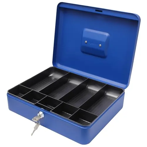 Geldkassette (25,4 cm) blau