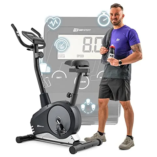 Hop-Sport Heimtrainer Spark Schwarz/Silber