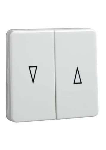 Produktbild ELSO 233804 für Jalousieschalter/Taster reinweiss Serienwippe