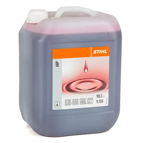 STIHL HP Rot 2-TAKT Zweitaktmotorenöl 10L - Motoröl für Zweitaktmotoren, bietet hervorragenden Schutz und Leistung, ideal für Rasenmäher und Motorsägen.