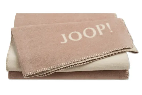 JOOP! Wohndecke Beige aus Baumwollmischgewebe in beige von JOOP!