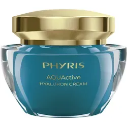 PHYRIS AQUActive Hyaluron Cream 50 ml - Gesichtscreme für intensive Feuchtigkeit und ein gepflegtes Hautgefühl. Mit Depot-Hyaluron für langanhaltende Durchfeuchtung und einen aquatischen Duft.