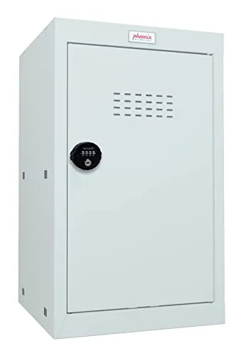 Phoenix CL0644GGC Würfel-Schließfach 87L Grau - Modulares Schließfach mit 4-Rad-Kombinationsschloss für sichere Aufbewahrung zu Hause, im Büro oder Fitnessstudio. Robuste Konstruktion und einfache Montage in weniger als 5 Minuten.
