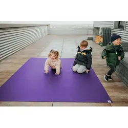 Sanosoft Spielmatte Outdoor Krabbelmatte 120x180 cm in Lila