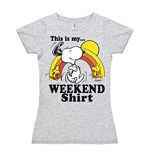 Logoshirt® Peanuts Snoopy & Woodstock Weekend Shirt