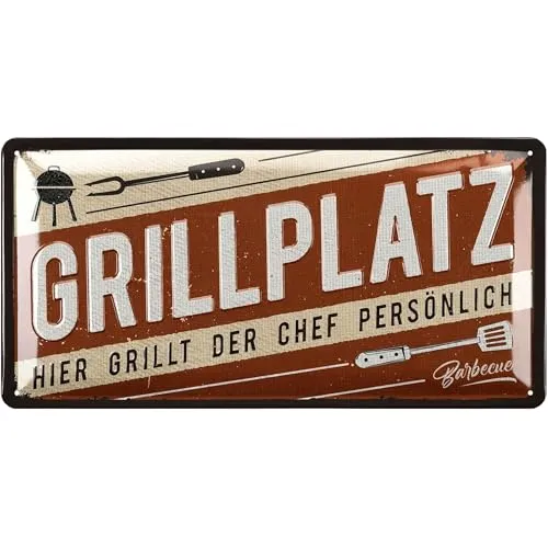 Produktbild LANOLU Retro Blechschilder Grillen