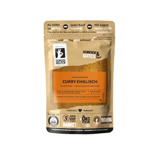 Bremer Gewürzhandel Curry Englisch, mild, aromatisches Currypulver zum Kochen herzhafter Gerichte, 10 x 100g