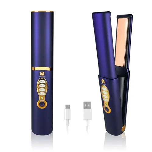 ADOBIRD Kabelloses Glätteisen 2 in 1 mit 5000mAh Akku