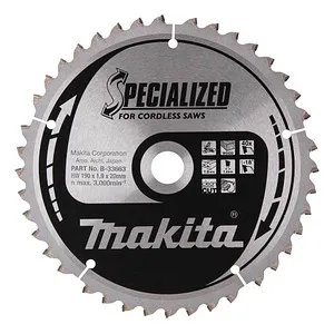 Makita B-33663 MAKBLADE Kreissägeblatt 190 mm, 40 Zähne