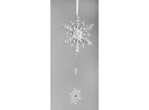 Deko Hänger Eiskristall Schneesterne 45cm von formano