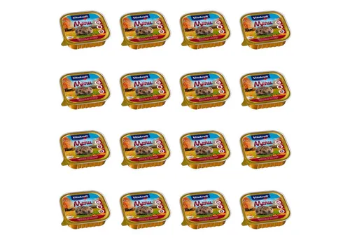 Vitakraft Igelfutter 16x100g - Artgerechtes Futter für Igel - Kleintierfutter mit 16 Schalen zu je 100 g, speziell formuliert für Jung- und Alttiere. Energiereich und angereichert mit wichtigen Vitaminen und Mineralstoffen.