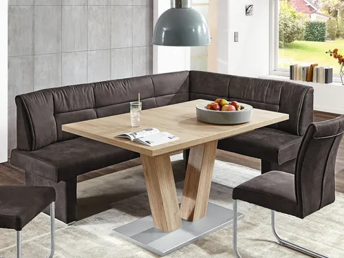 Niehoff Lisa Polsterbank stone, langer Schenkel links, 182 x 142cm